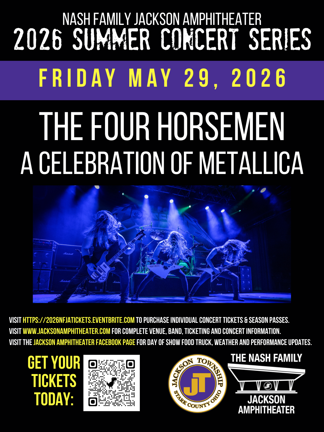 5/29/26: THE FOUR HORSEMEN - A Celebration of Metallica at the