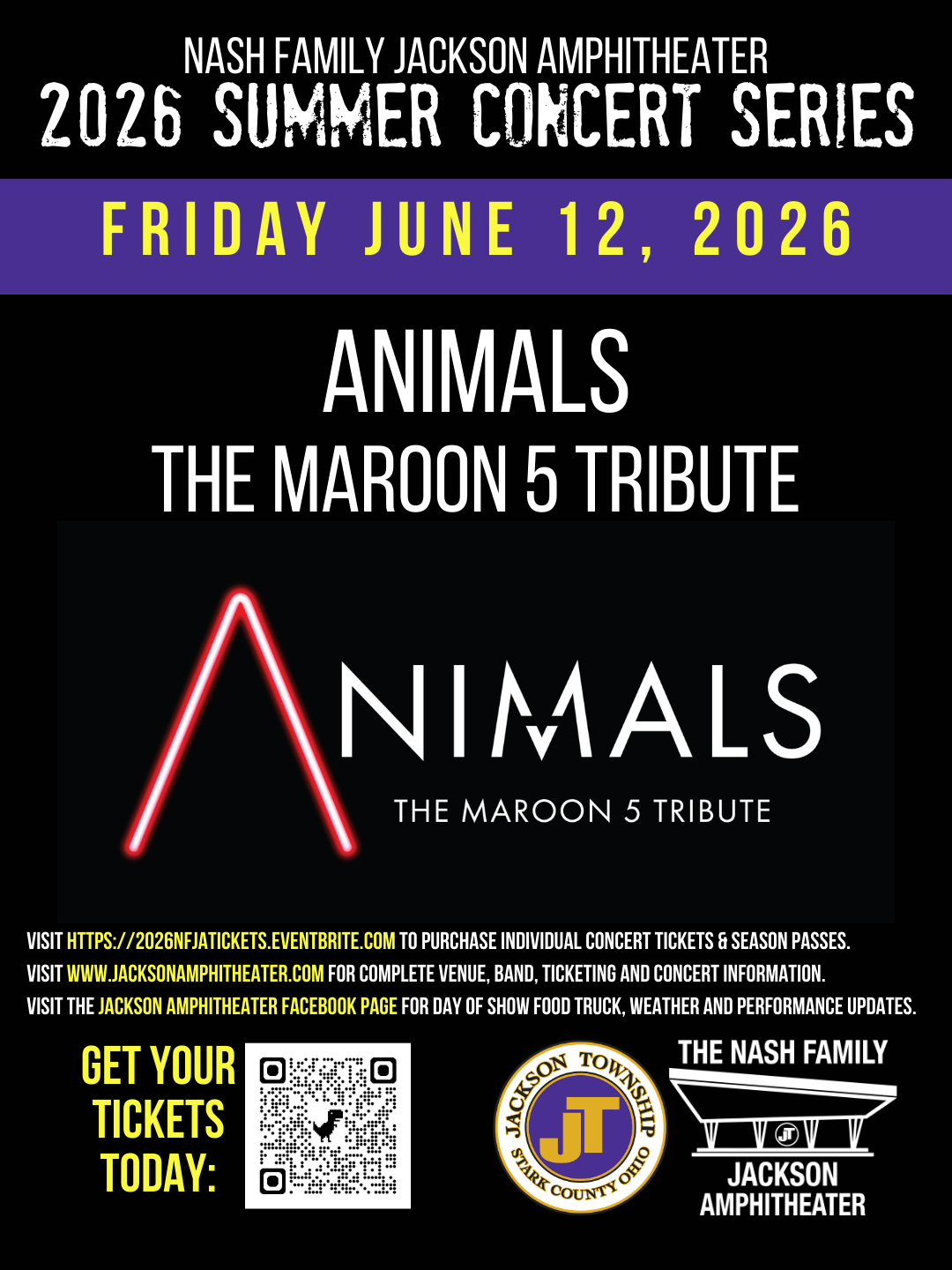 6/12/26: ANIMALS - The Maroon 5 Tribute at the Nash Family Jackson